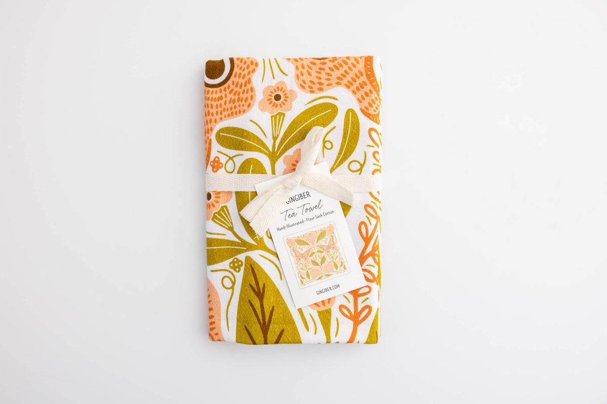 Vintage Butterfly Tea Towel – Nature-Inspired Accent