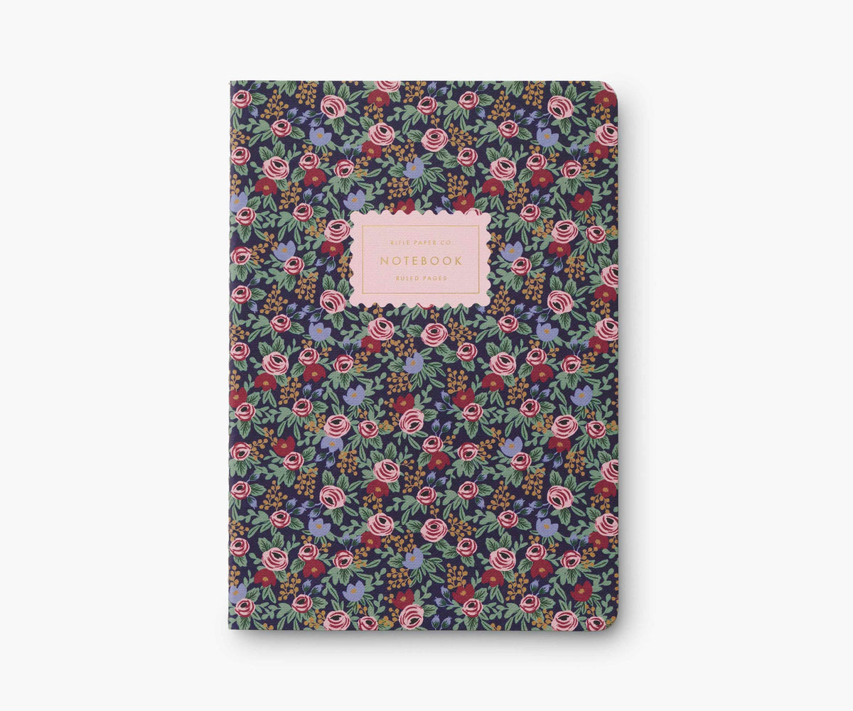 Rifle Paper Co. Set of 3 Rosa Notebooks