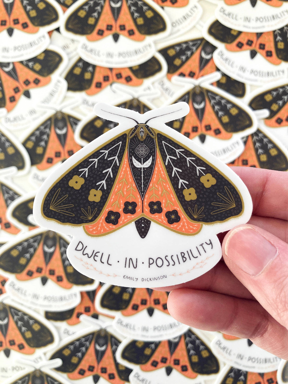 Gingiber Dwell In Possibility Sticker - Die-Cut, Motivational