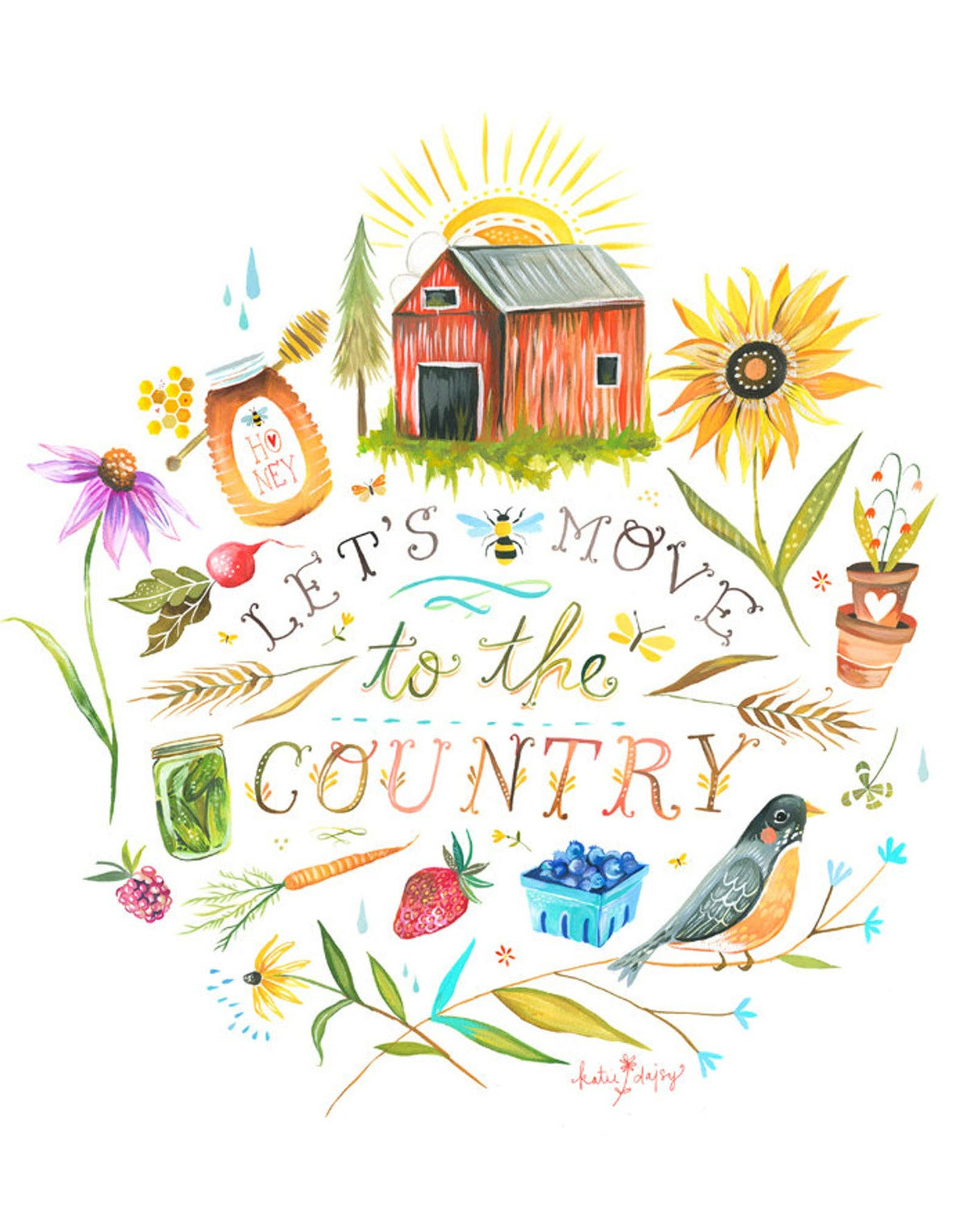 Let’s Move to the Country Print