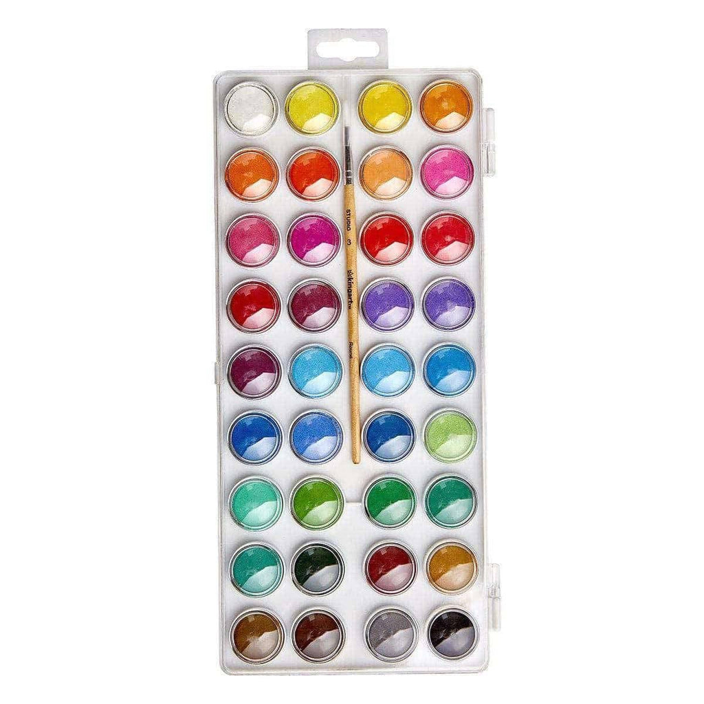 Watercolor Pan Set, 36 Colors
