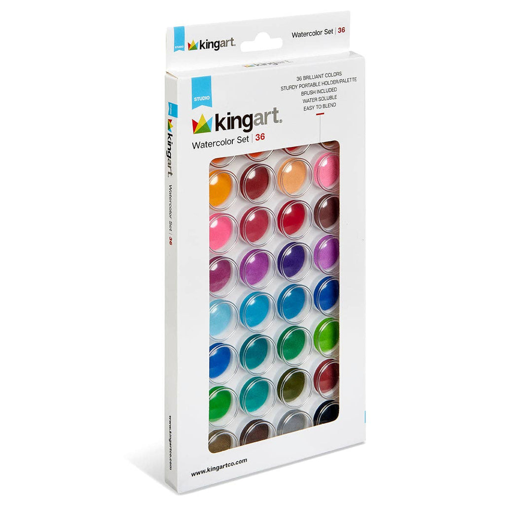 Watercolor Pan Set, 36 Colors