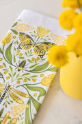 Golden Garden Tea Towel – Butterflies, Floral