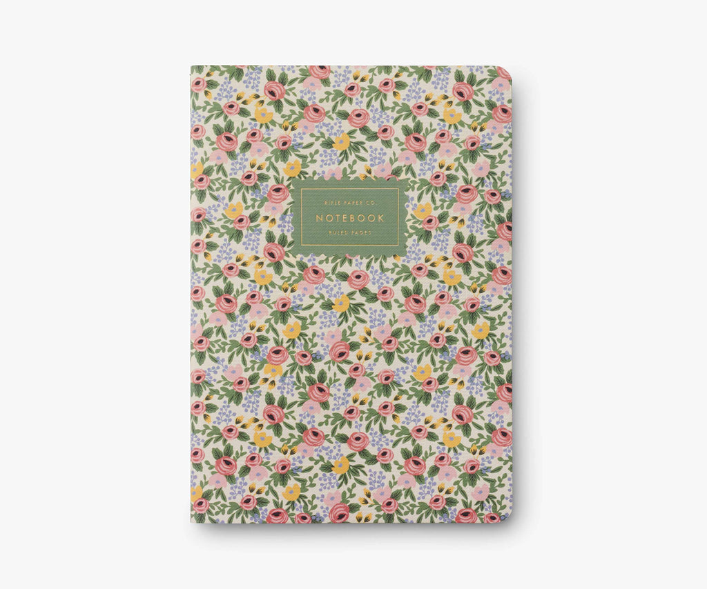 Rifle Paper Co. Set of 3 Rosa Notebooks