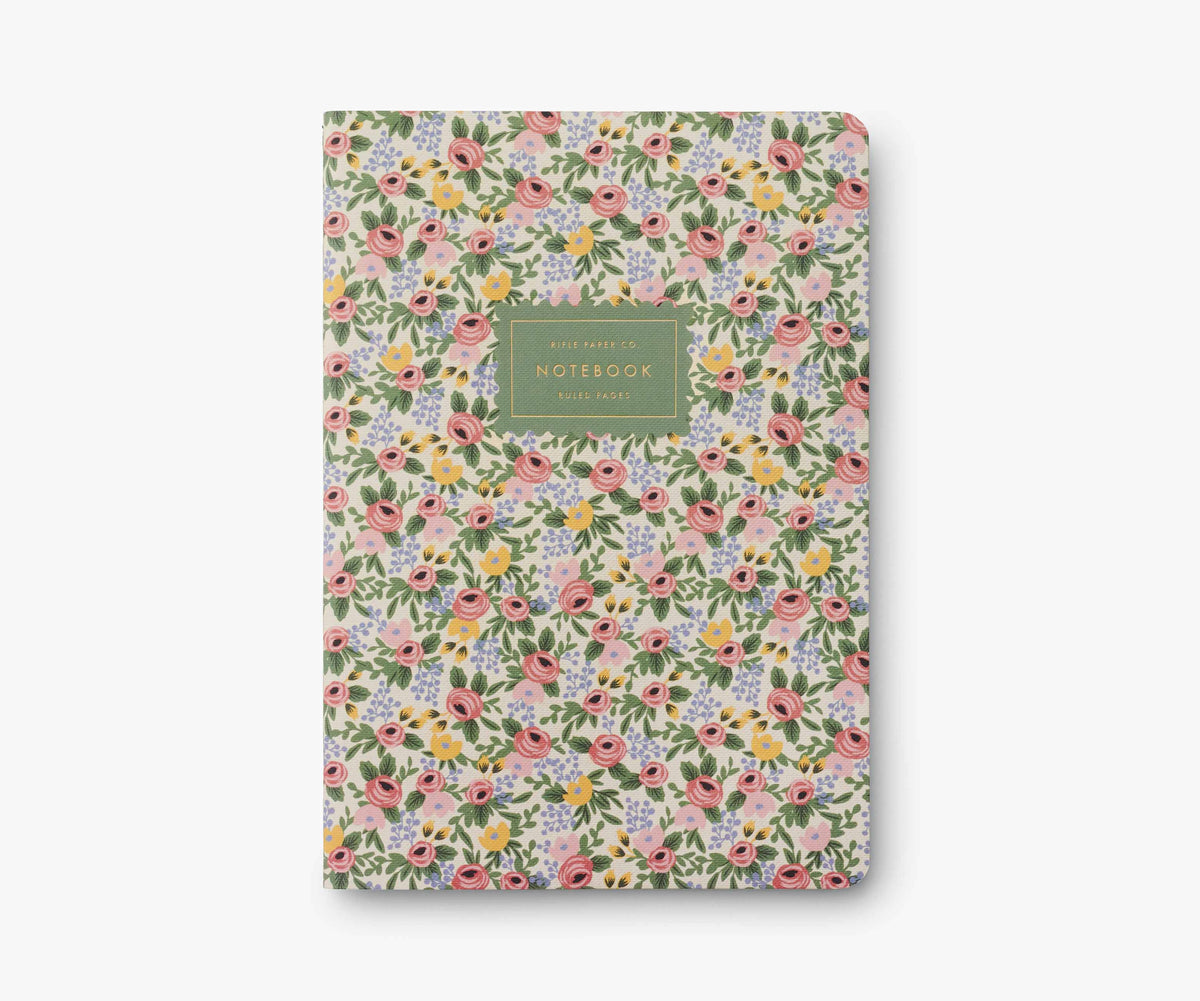 Rifle Paper Co. Set of 3 Rosa Notebooks