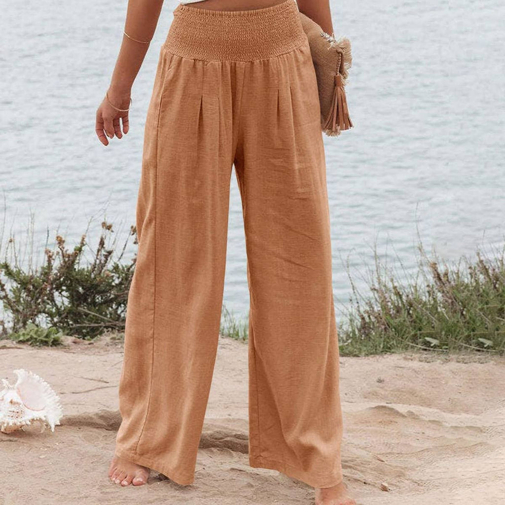 COTTON-LINEN SLACKS