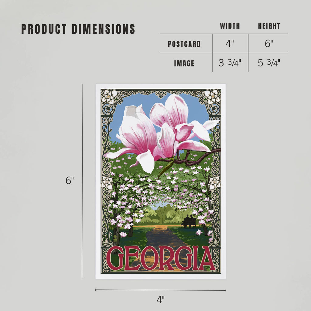 PREMIUM POSTCARDS Georgia, Magnolias