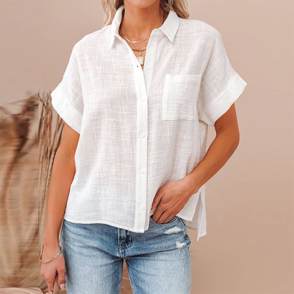 Casual Cotton Linen Shirt