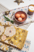 Homebody Cotton Linen Tea Towel | Gold Meadow Floral