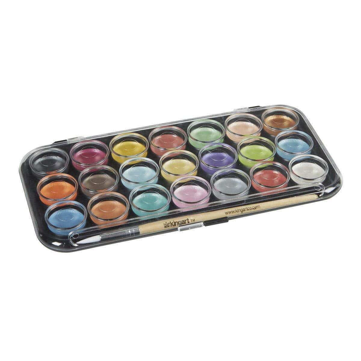 Watercolor Paint 21 Pearlescent Colors
