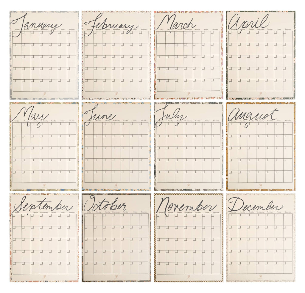 Poster Calendar - Undated
