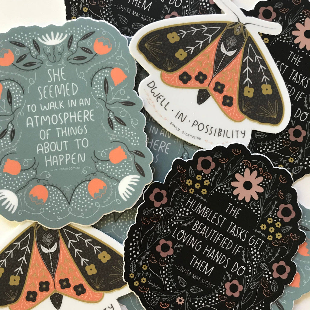 Gingiber Dwell In Possibility Sticker - Die-Cut, Motivational