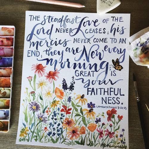 Gracelaced New Every Morning Print