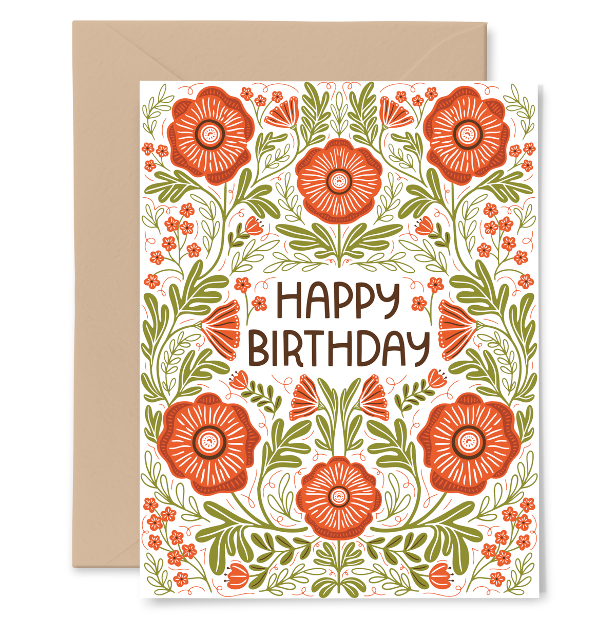 Happy Birthday Poppy Greeting Card