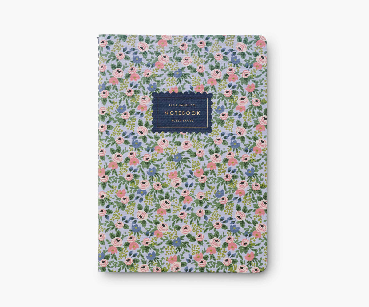 Rifle Paper Co. Set of 3 Rosa Notebooks