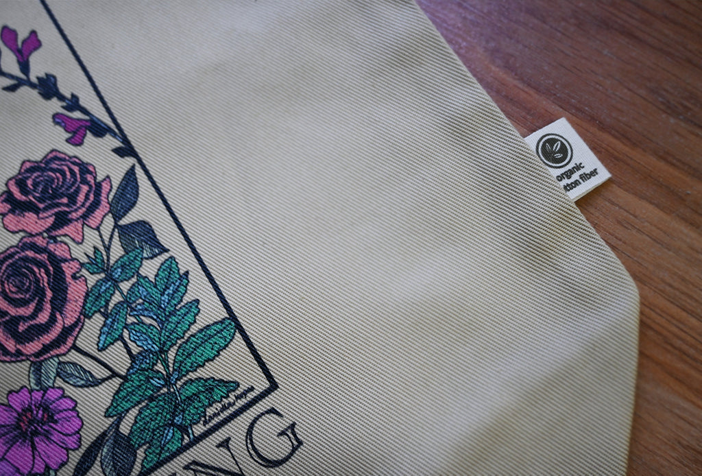 Cultivate Healing 100% organic cotton tote